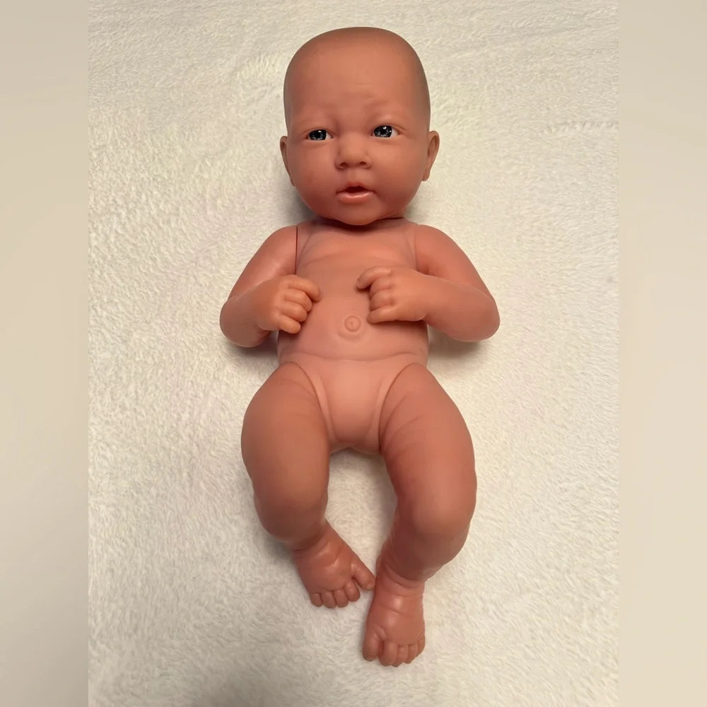 Berenguer Vinyl Newborn Doll Baby Girl Realistic Lifelike Blue Eyes 22-07 14